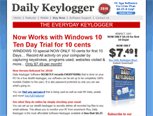 Tablet Screenshot of dailykeylogger.com